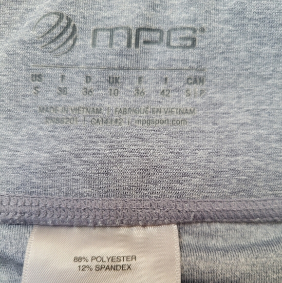 Capri Leggings Size Small Gray & White Mid-Waist - Picture 2 of 6